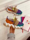 409 Mix Color 6Cm Kalın Taban Kadın Sneakers Günlü  MİX COLOR