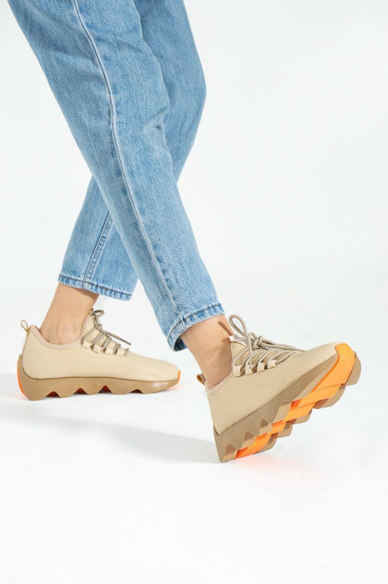 442 Kadın Sneaker Kadın Spor Ayakkabı Günlükrahat   Bej resmi