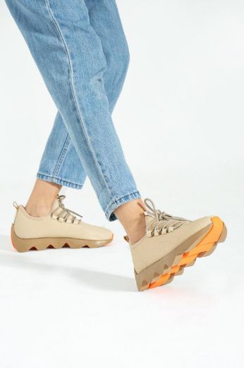 442 Kadın Sneaker Kadın Spor Ayakkabı Günlükrahat   Bej resmi