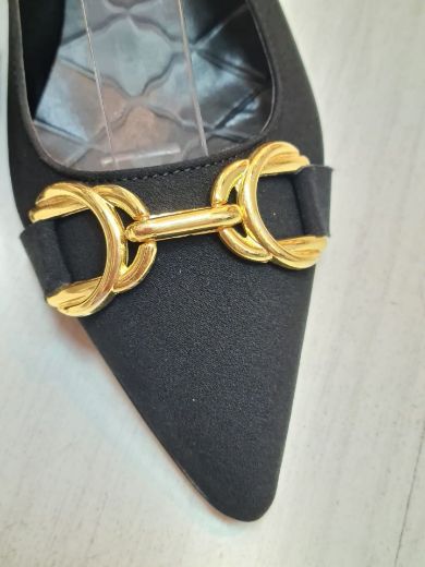 582 Chanel Toka Günlük Rahat Kadın Ayakkabı   SİYAH resmi