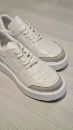 987 Sneaker 4 Cm Kalın Taban Kadın Spor Ayakkabı   BEYAZ GRİ