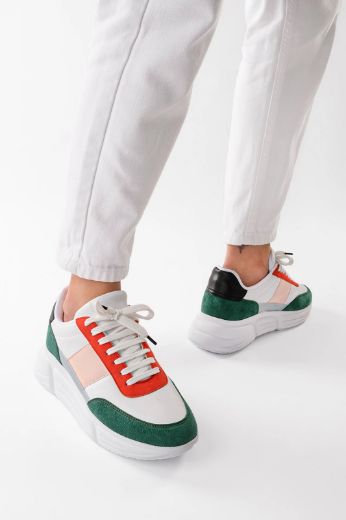 239 Sneaker 5 Cm Kalın Taban Kadın Spor Ayakkabı   MİX COLOR resmi