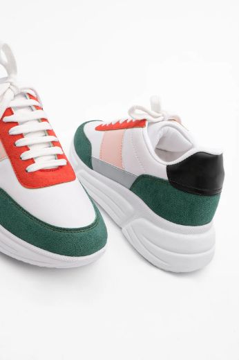 239 Sneaker 5 Cm Kalın Taban Kadın Spor Ayakkabı   MİX COLOR resmi