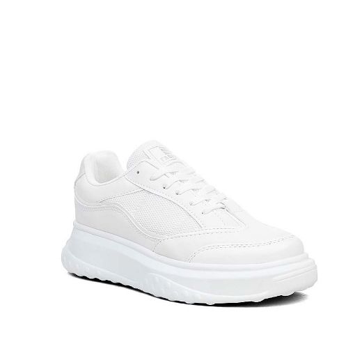 241 Günlük Kadın Sneaker 5 Cm Taban Detay Spor Aya  BEYAZ CİLT resmi