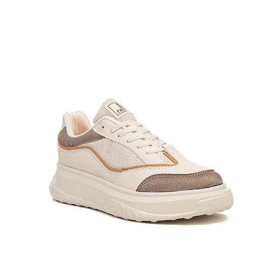 241 Günlük Kadın Sneaker 5 Cm Taban Detay Spor Aya  BEJ TABA resmi