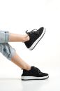 256 Dantel Kadın Spor Rahat Sneaker Ayakkabı   SİYAH