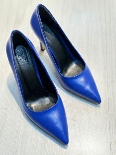 023  Günlük Rahat Kullanışlı 8 Cm Kadın Stiletto  SAKS MAVİ resmi
