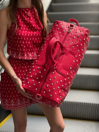 C117 Kadın Çanta Günlük Çanta Kol Çanta Omuz Çanta  Kırmızı Deri resmi