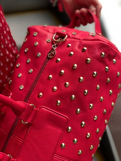 C117 Kadın Çanta Günlük Çanta Kol Çanta Omuz Çanta  Kırmızı Deri resmi