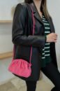 C015 Kadın Mini Çanta Çapraz Çanta Clutch Çanta   FUŞYA
