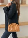 C015 Kadın Mini Çanta Çapraz Çanta Clutch Çanta   NUDE DERİ