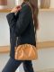 C015 Kadın Mini Çanta Çapraz Çanta Clutch Çanta   NUDE DERİ resmi