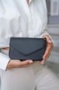 C018 Kadın Kol Çanta Omuz Çanta Clutch Günlük  SİYAH DERİ