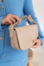 C019 Kadın Omuz Çanta Clutch Çanta Baget Çanta Rht  VİZON KROKO
