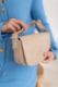 C019 Kadın Omuz Çanta Clutch Çanta Baget Çanta Rht  VİZON KROKO resmi