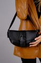 C053 Kadın Çanta Günlük Baget Clutch El Çanta  SİYAH DERİ