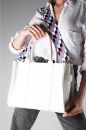 C102 Tote Bag Çanta  Günlük Çanta Kadın Şık Çanta   BEYAZ DERİ
