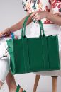 C102 Tote Bag Çanta  Günlük Çanta Kadın Şık Çanta   YEŞİL DERİ