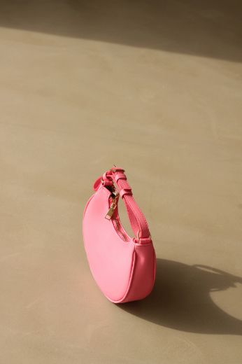C105 Kadın Çanta Günlük Çanta Clutch Kadın Çanta   PEMBE DERİ resmi
