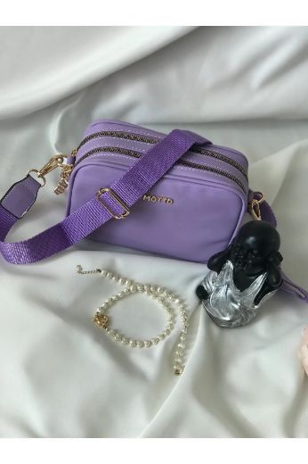 C063 Kadın Çanta Günlük Omuz Çanta Çapraz Elçanta   Lila resmi