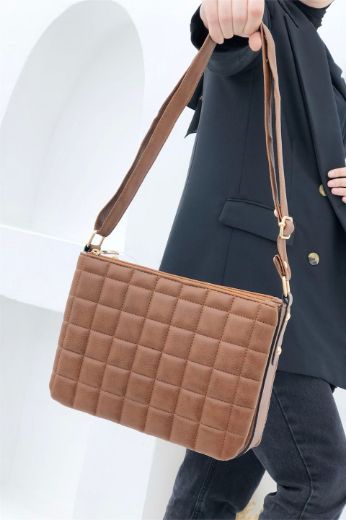 C064 Kadın Çanta Günlük Omuz Çanta Çapraz Elçanta   TABA DERİ resmi