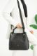 C110 Kadın Çanta Günlük Çanta Çapraz Çanta  SİYAH YAZILI resmi