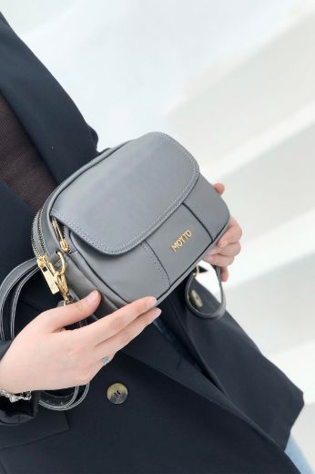 C122 Günlük Kadın Çanta Kol Çanta Omuz Çanta   Platin  resmi